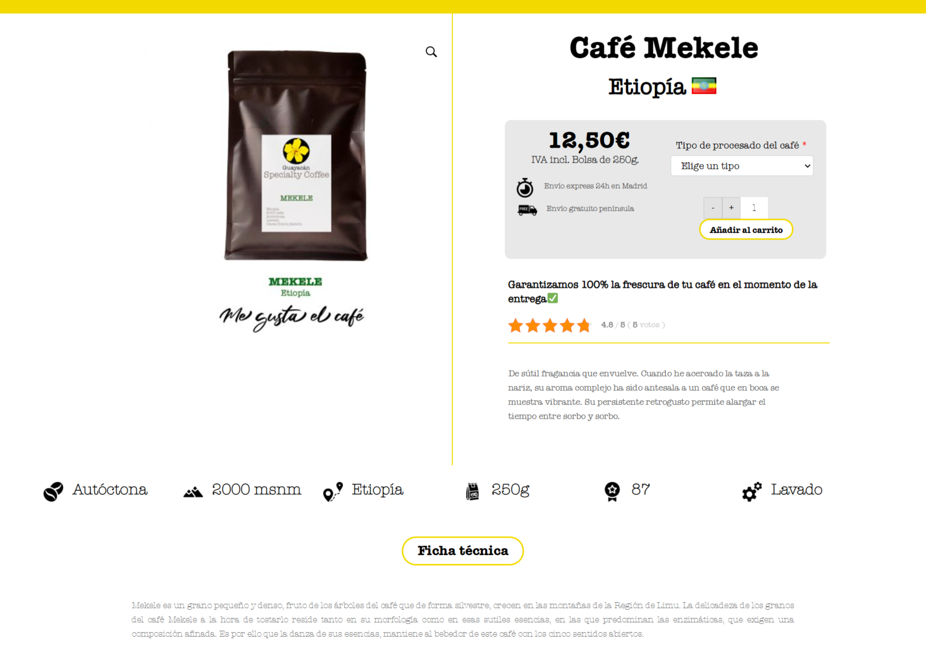 Pagina de producto